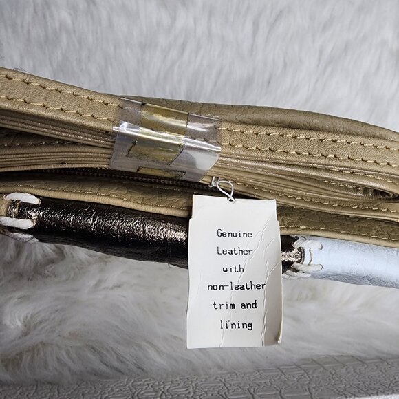 Carlos Falchi Genuine leather crossbody 70's style patchwork - Picture 4 of 6